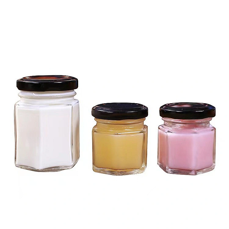 45ml 280ml 750ml Sexangle Storage Glass Bottle Honey Glassware